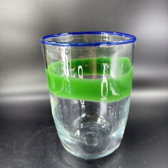 Kosta Boda Unica Hand Blown Glass Vase Green UV Manganese 365nm Glow Glass VTG - Picture 16 of 16